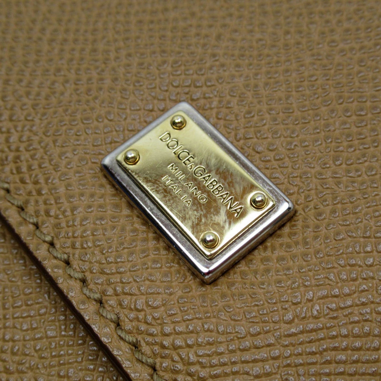 Dolce & Gabbana Camel Leather Shoulder Bag ()