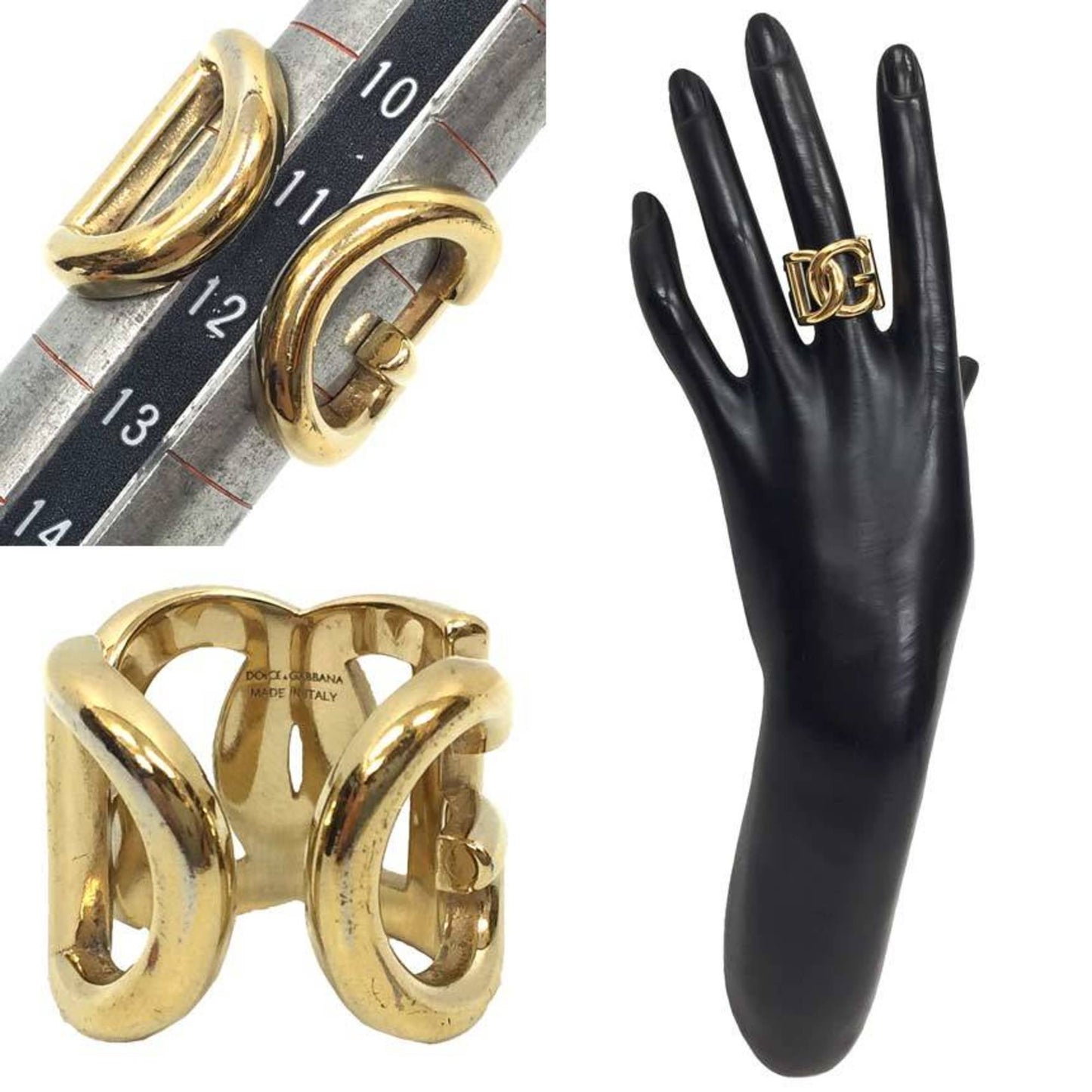 Dolce & Gabbana Gold Metal Band Ring ()