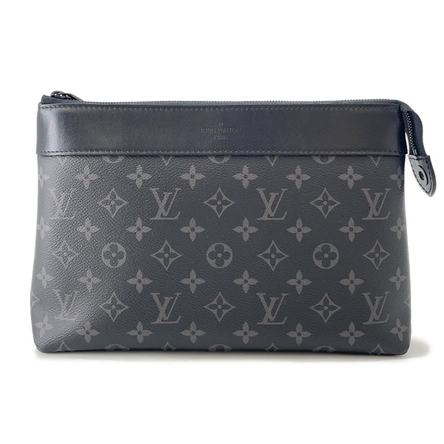 Louis Vuitton Black Monogram Eclipse Noir Monogram Eclipse Clutch Bag Pochette ()