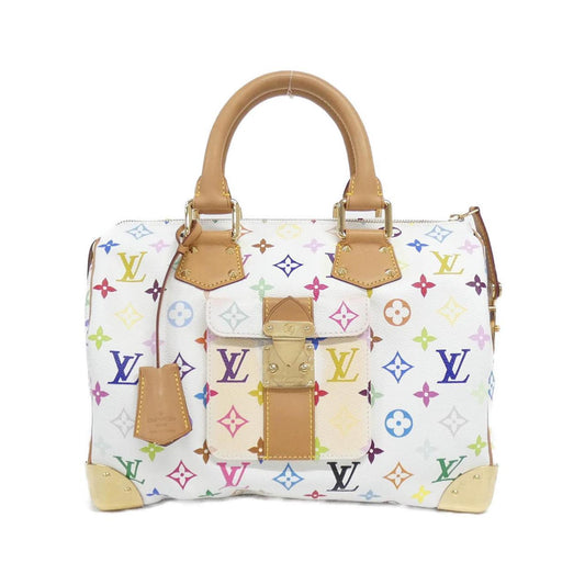 Louis Vuitton White Coated Canvas Boston Bag ()