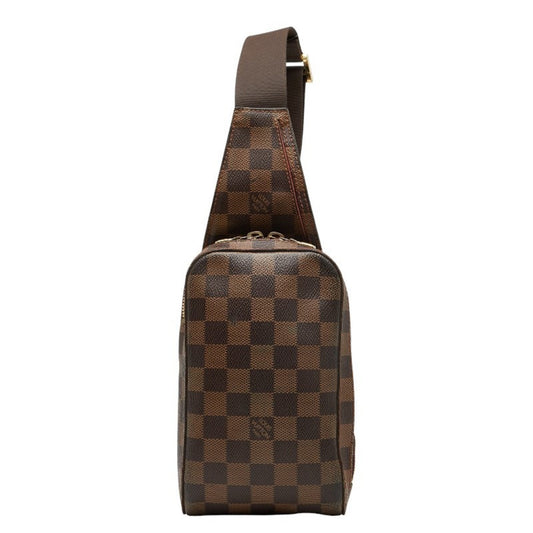 Louis Vuitton Damier Brown Pvc Leather Shoulder Bag Sling Bag ()