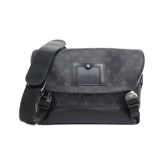 Louis Vuitton Black Coated Canvas Shoulder Bag ()