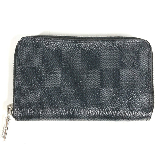 Louis Vuitton Black Damier Graphite Damier Graphite Coin Purse/Coin Case ()
