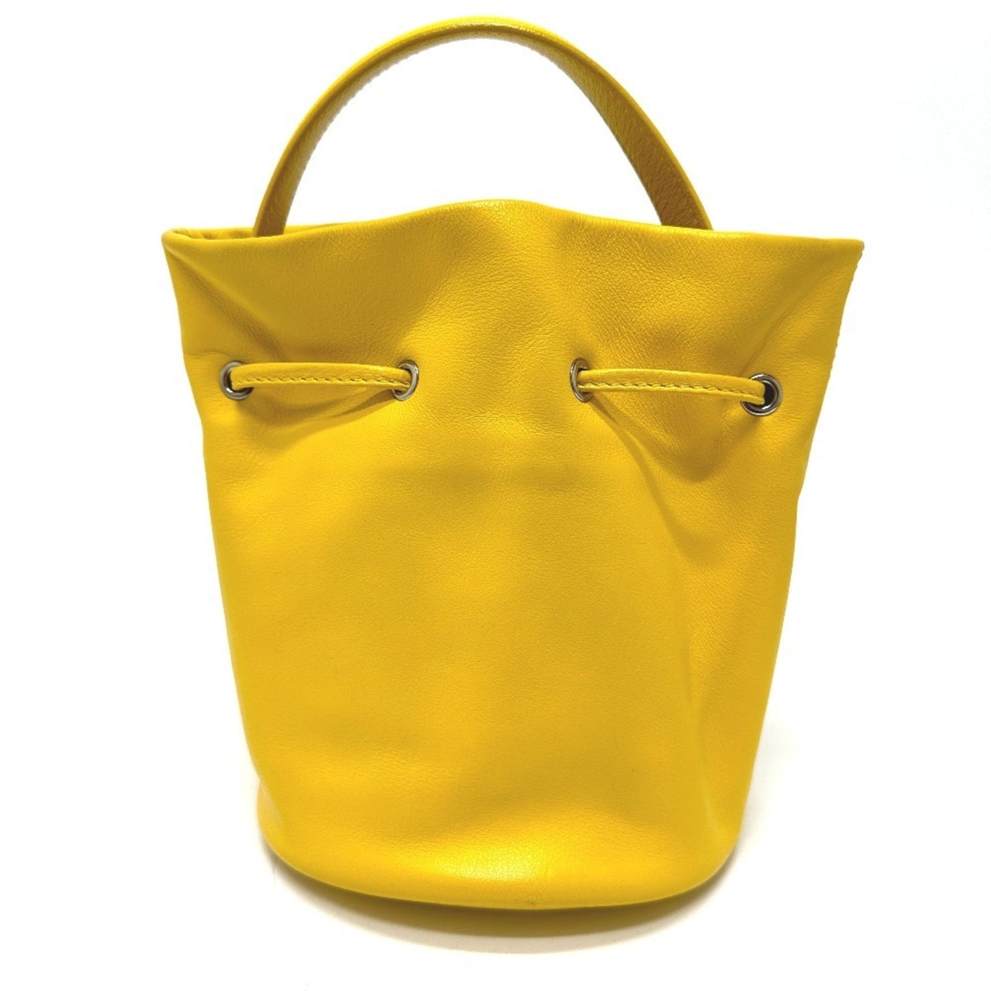 Balenciaga Yellow Leather Handbag Shoulder Bag ()