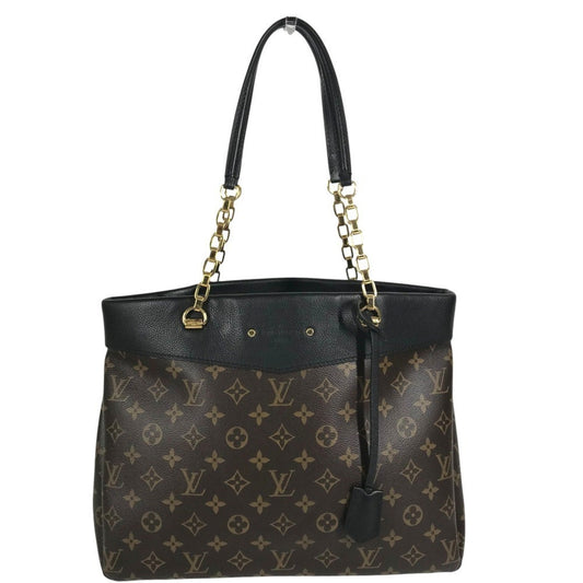 Louis Vuitton Black Brown Monogram Monogram Shoulder Bag Tote Bag ()