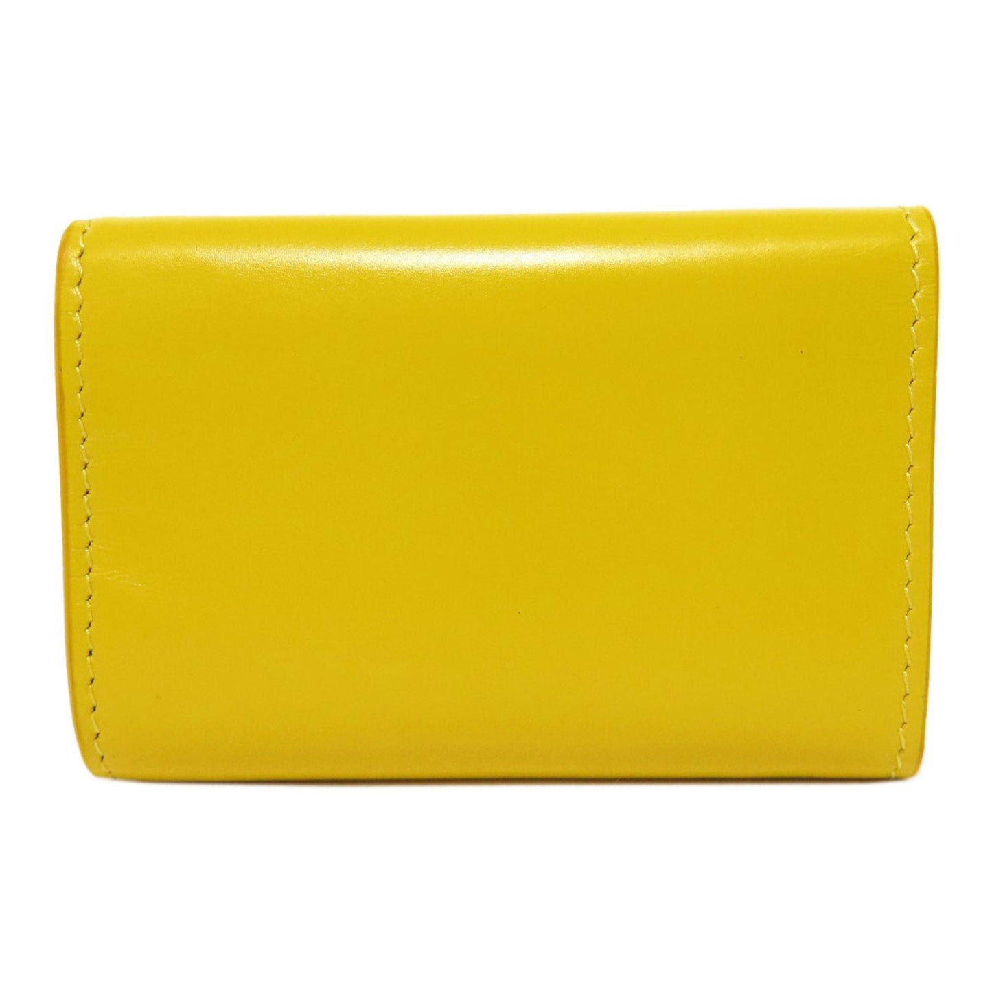 Balenciaga Yellow Leather Wallet (Tri-Fold) ()