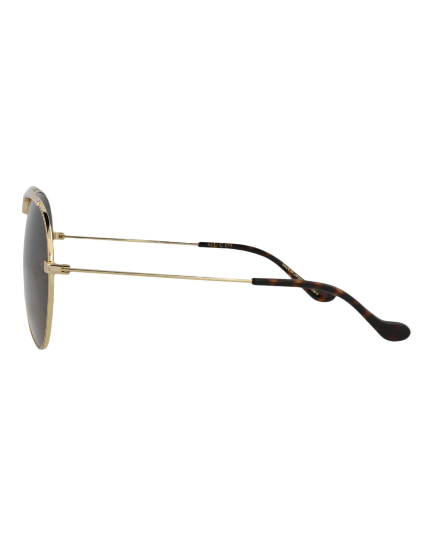 Aviator-Frame Metal Sunglasses