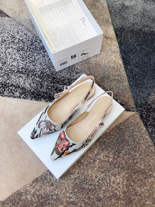 DIOR 25 J'A DIOR Slingback Flat Fabric 237871