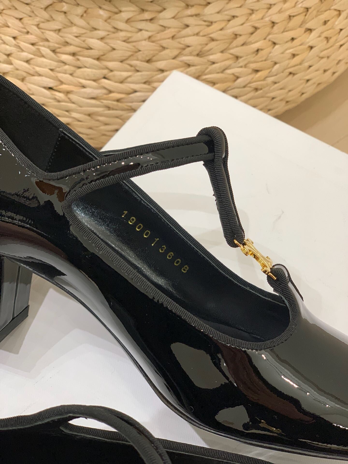 Celine Celine Mary Jane Black Patent Leather 237236