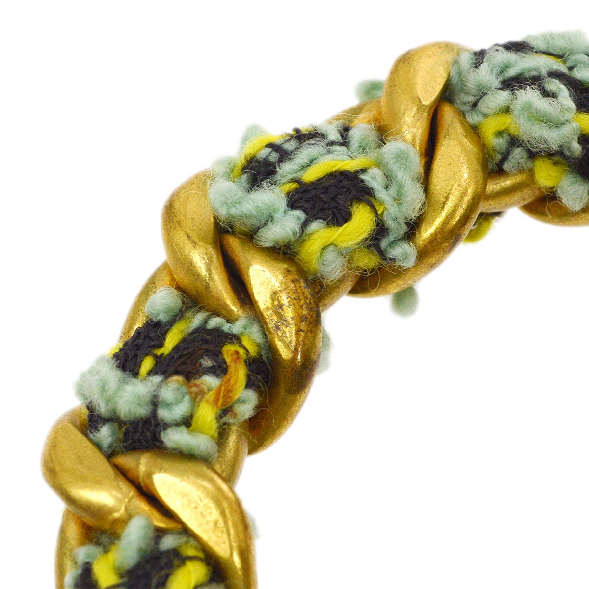 CHANEL 1994 Green Tweed DUMA Backpack Medium