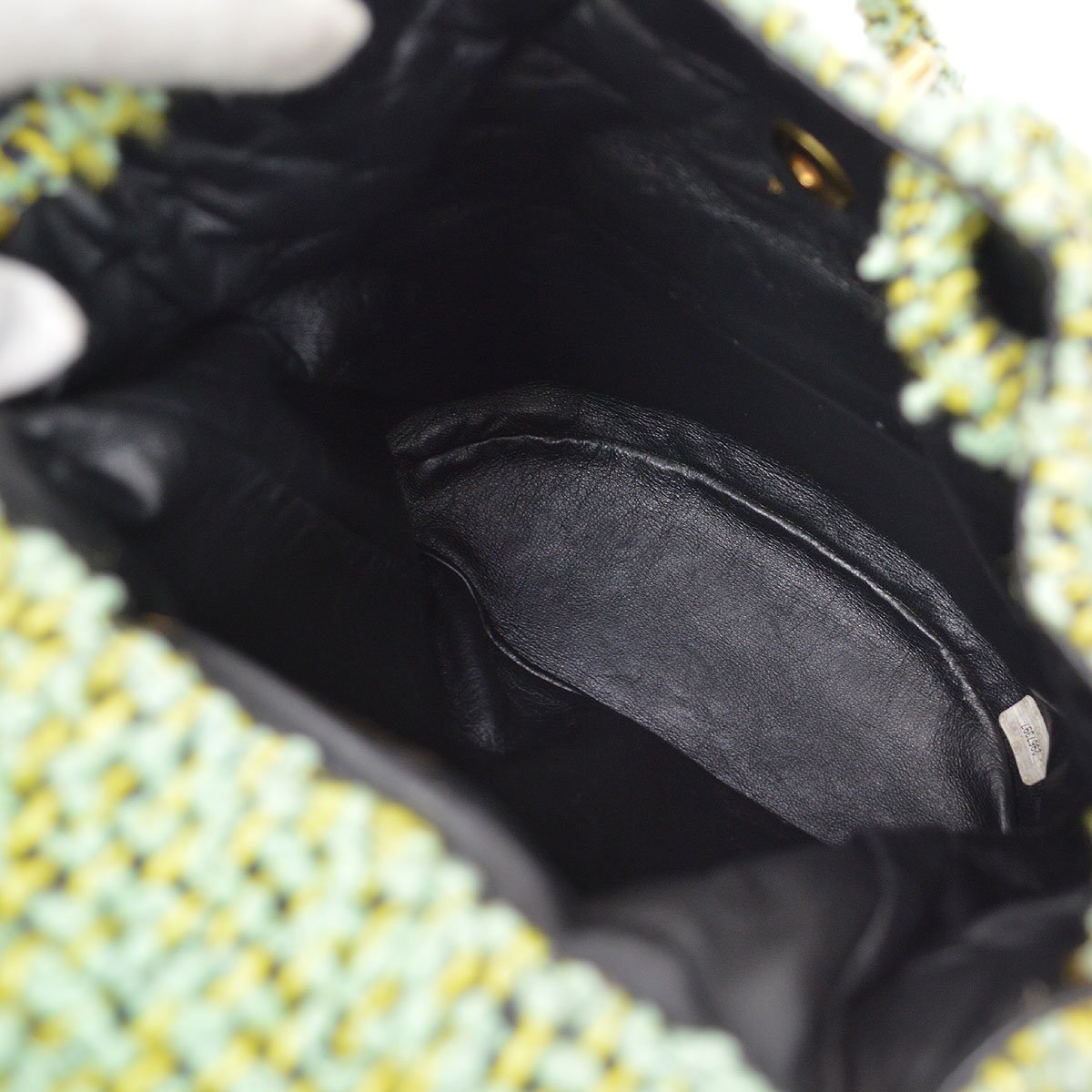 CHANEL 1994 Green Tweed DUMA Backpack Medium