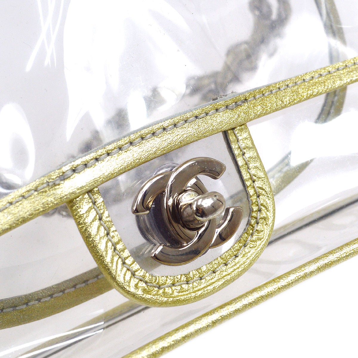 CHANEL 2006-2008 PVC Classic Single Flap Bag Large