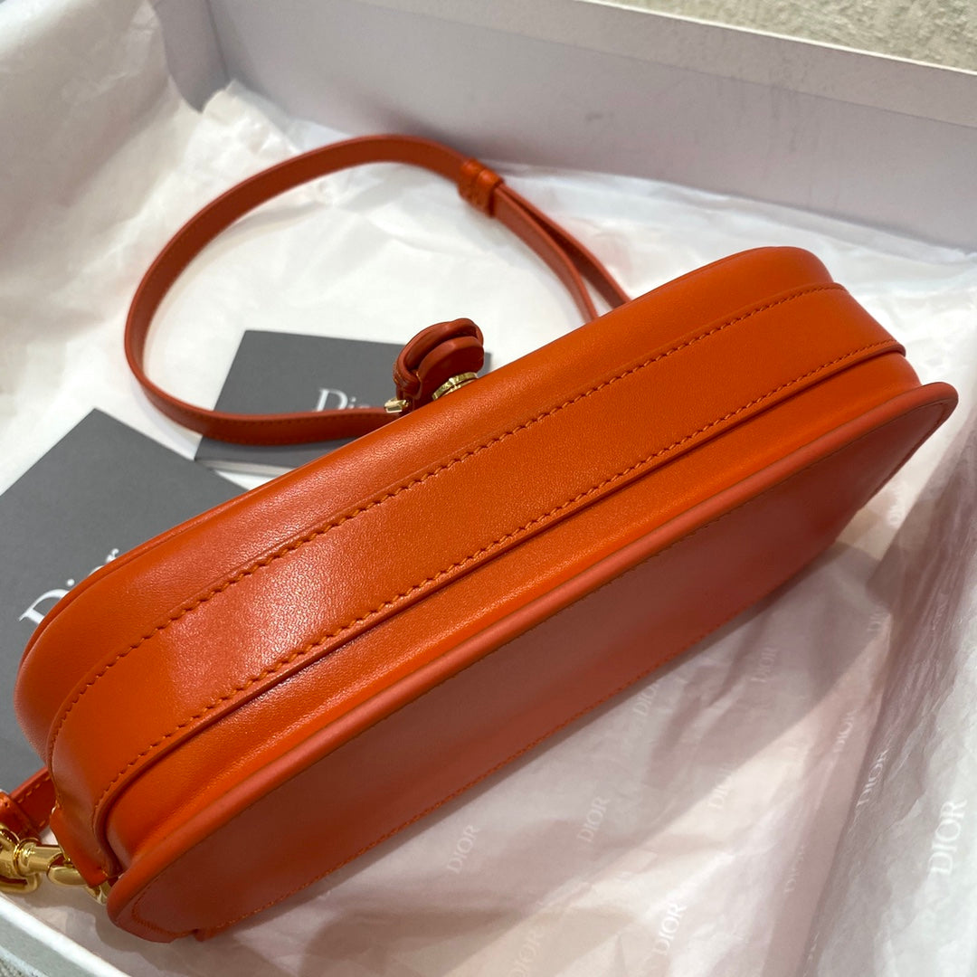 DIOR medium east west bobby 22cm dark tan calfskin ghw