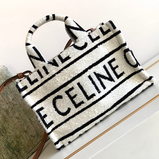 Celine TRIPHOME 26 FABRIC WHITE BLACK