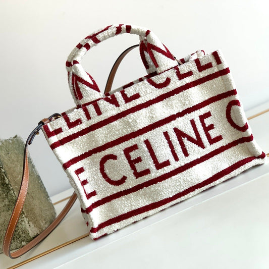 Celine TRIPHOME 29 FABRIC WHITE RED
