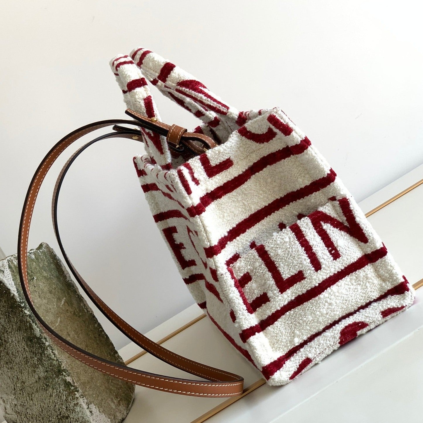 Celine TRIPHOME 29 FABRIC WHITE RED