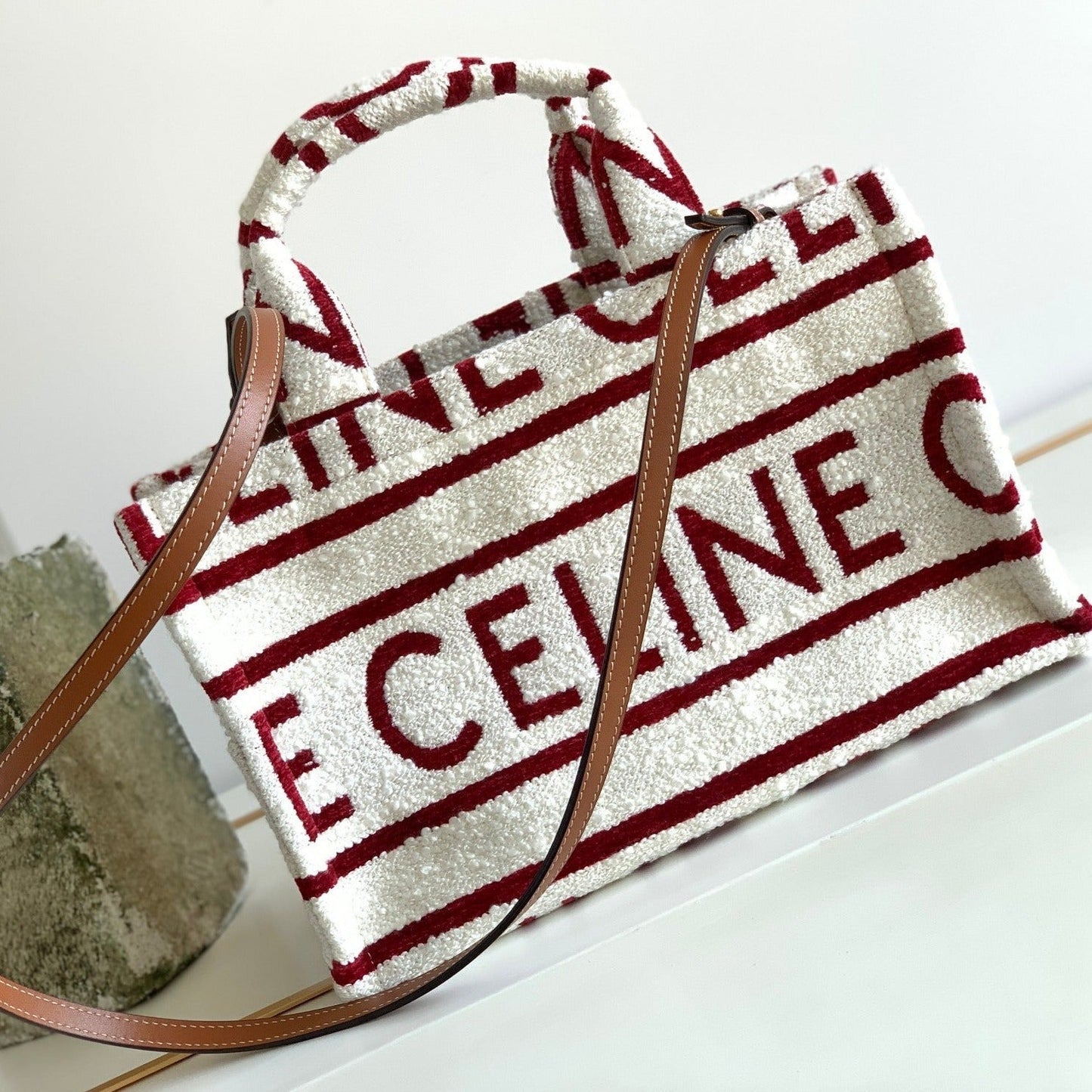 Celine TRIPHOME 29 FABRIC WHITE RED