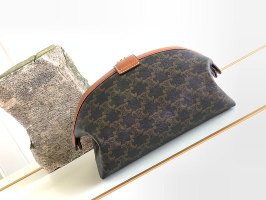 Celine TRIPHOME 24 BLACK PATTERN PRINTED CALFSKIN