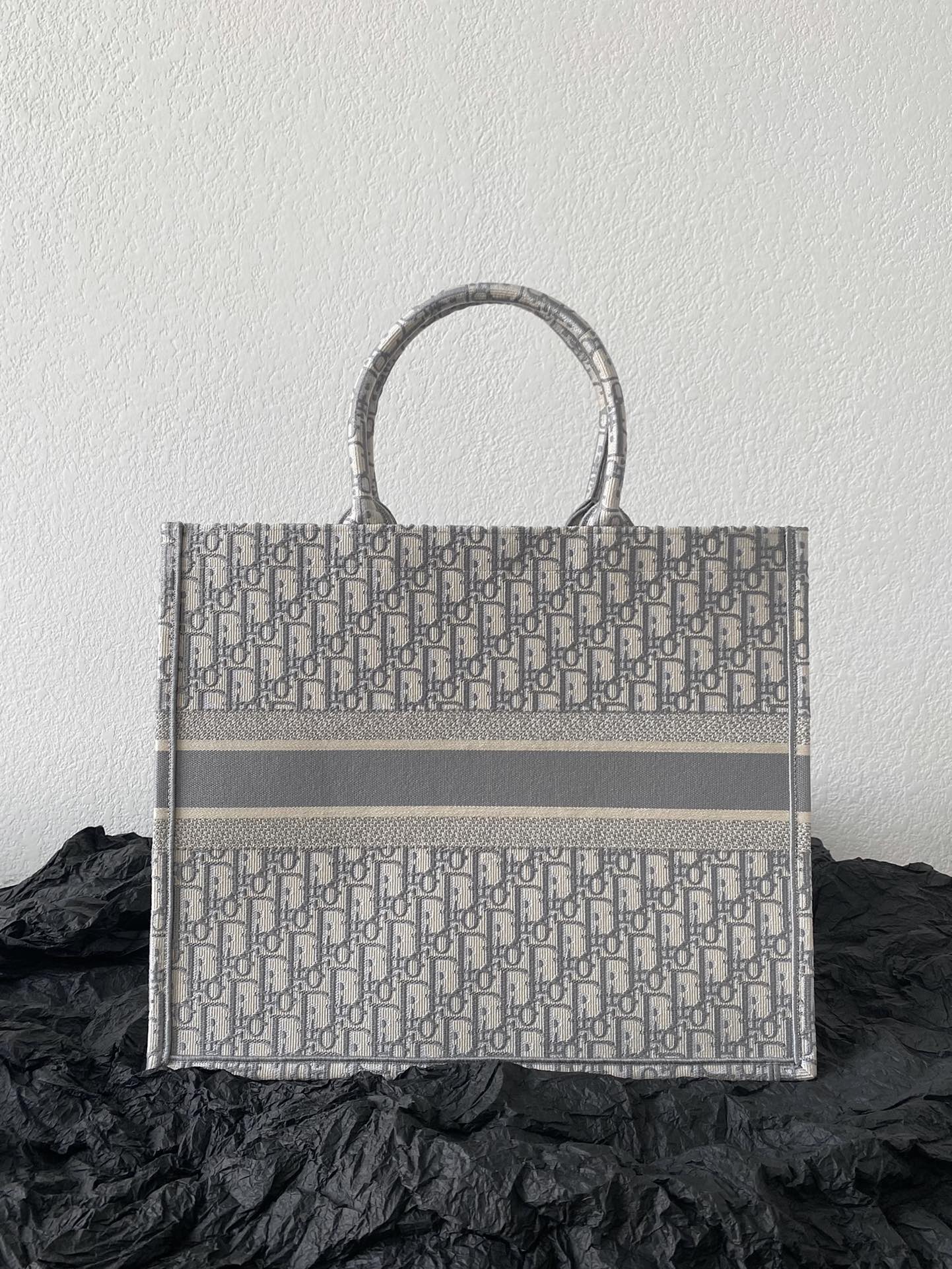 DIOR Large Book Tote 42cm Grey