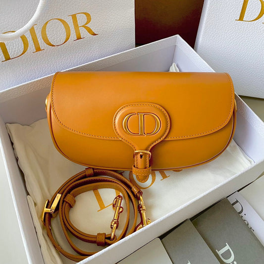 DIOR medium east west bobby 22cm brown calfskin ghw