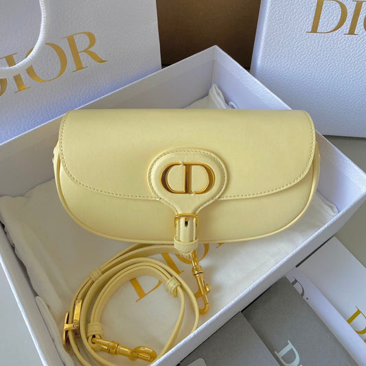 DIOR medium east west bobby 22cm cream calfskin ghw