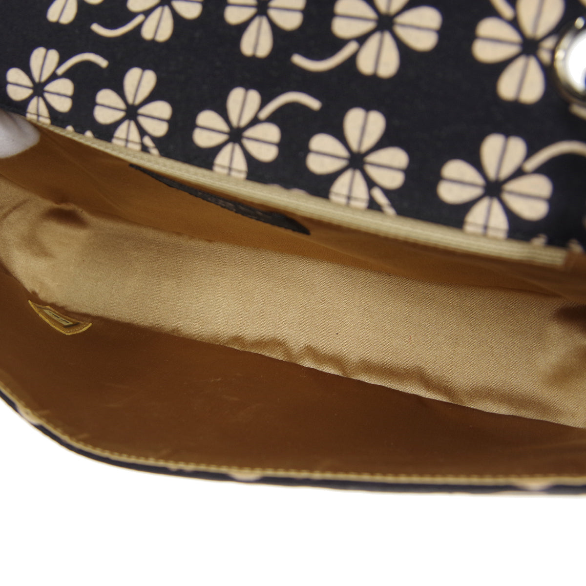 CHANEL 2000-2001 Clover Pattern Classic Single Flap Medium