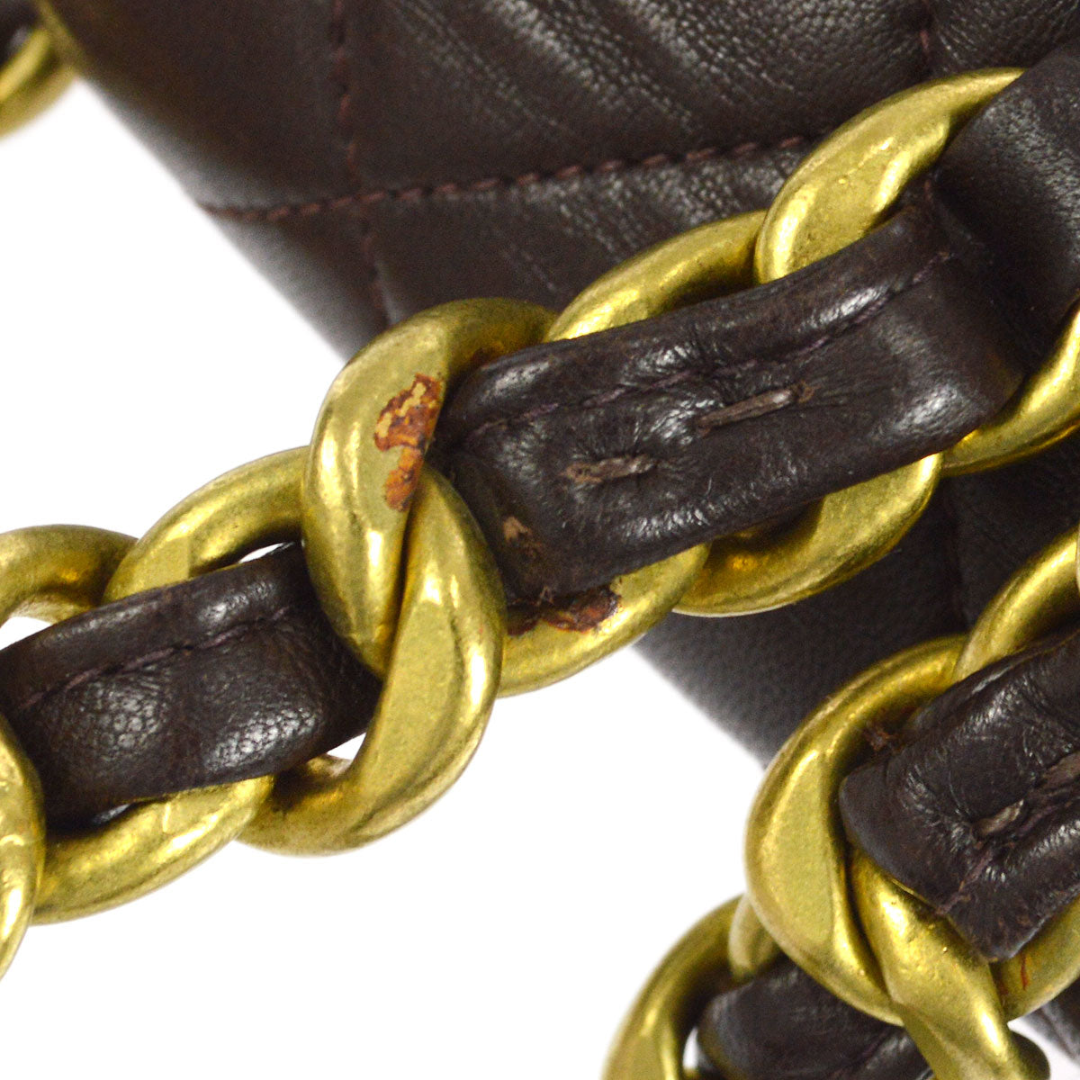 CHANEL * 1991-1994 DUMA Backpack Small Brown Lambskin