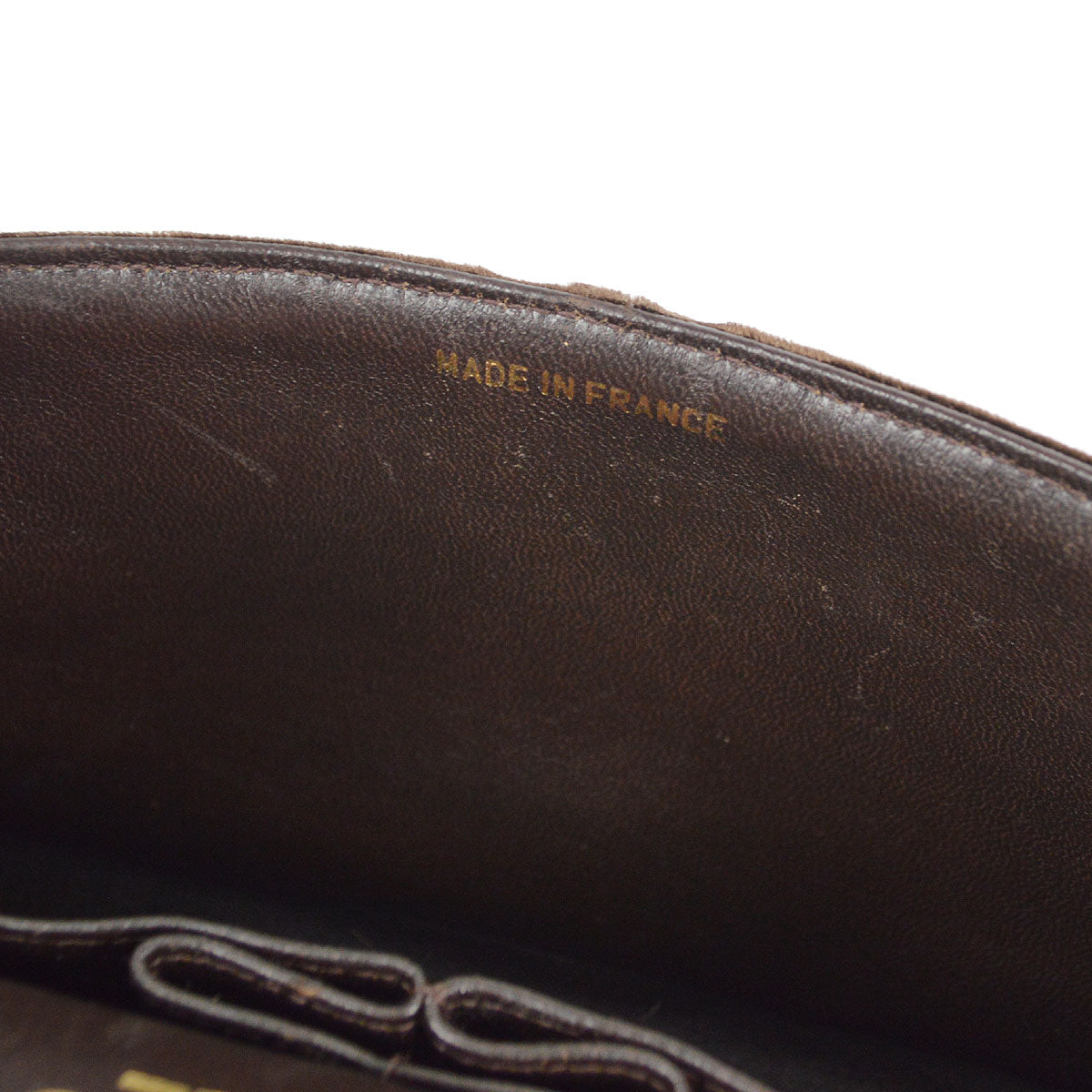 CHANEL * 1994-1996 Classic Double Flap Small Brown Velvet