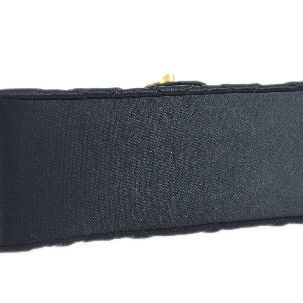 CHANEL 1994-1996 Circled CC Flap Mini Black Satin