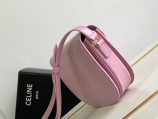 Celine teen besace triomphe 18.5 pink calfskin
