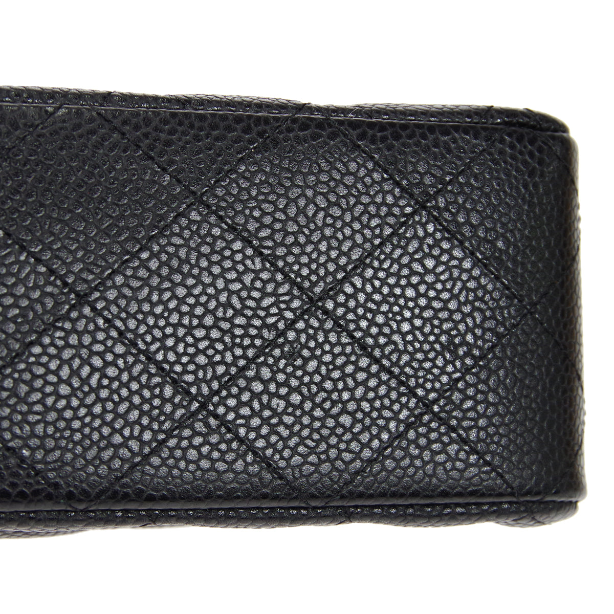 CHANEL Classic Double Flap Medium Shoulder Bag Black Caviar