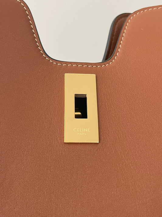 Celine cabas 16 37cm tan calfskin