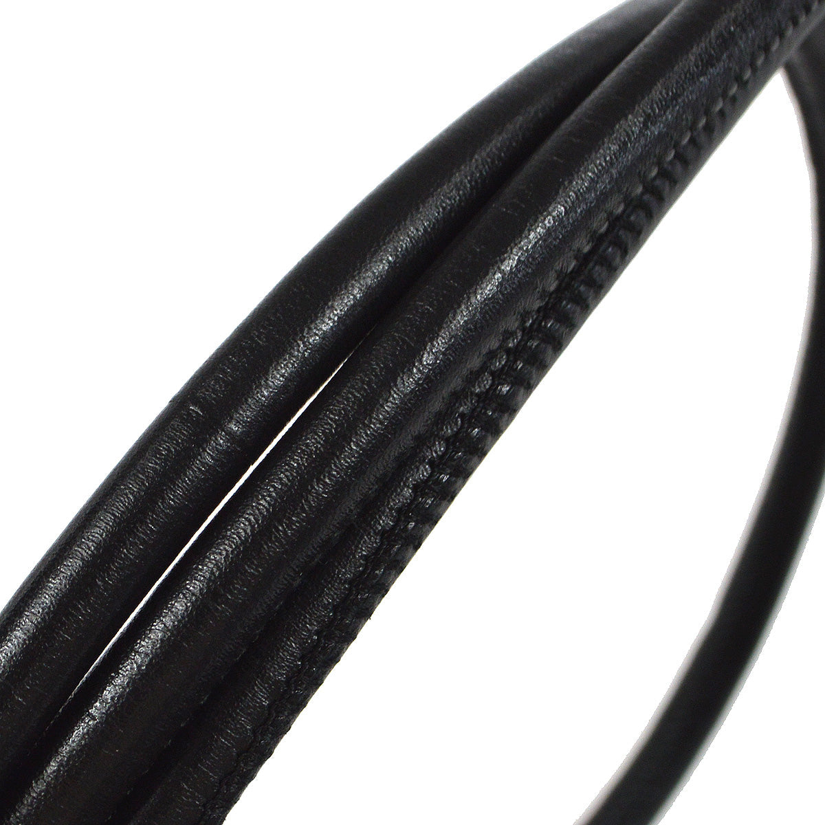 Chanel 2003-2004 Cambon Ligne Shoulder Bag Black Calfskin