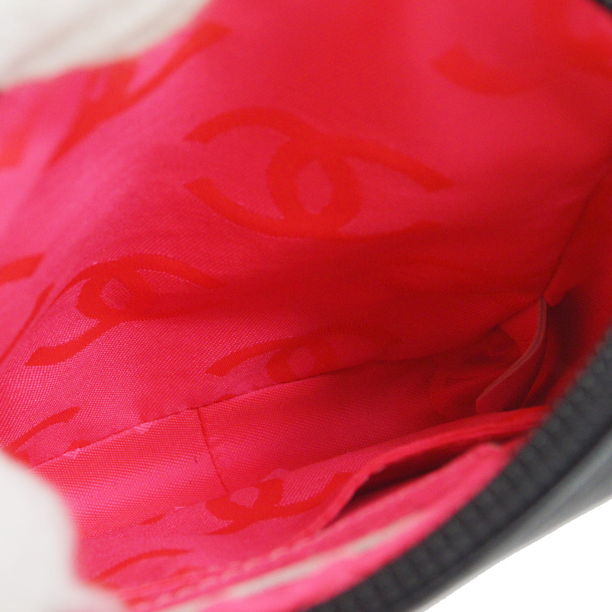 Chanel 2003-2004 Cambon Ligne Shoulder Bag Black Calfskin