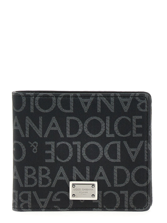 Dolce & Gabbana Men Jacquard Logo Wallet