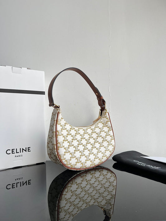 Celine TRIPHOME 23 COWHIDE WHITE CARO