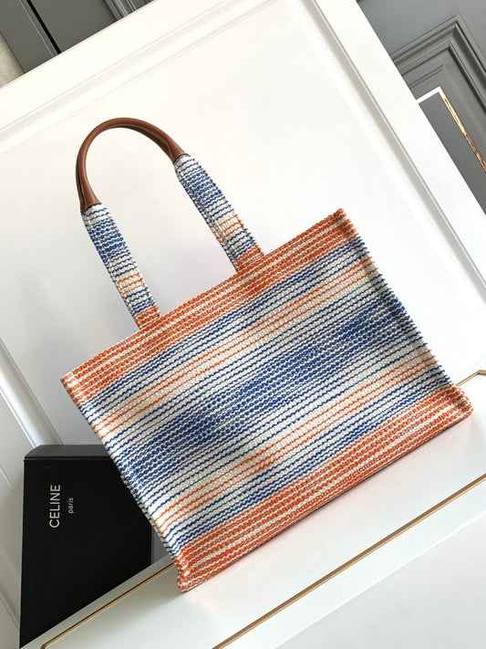 Celine CABAS THAIS 41 RAINBOW FABRIC TOTE