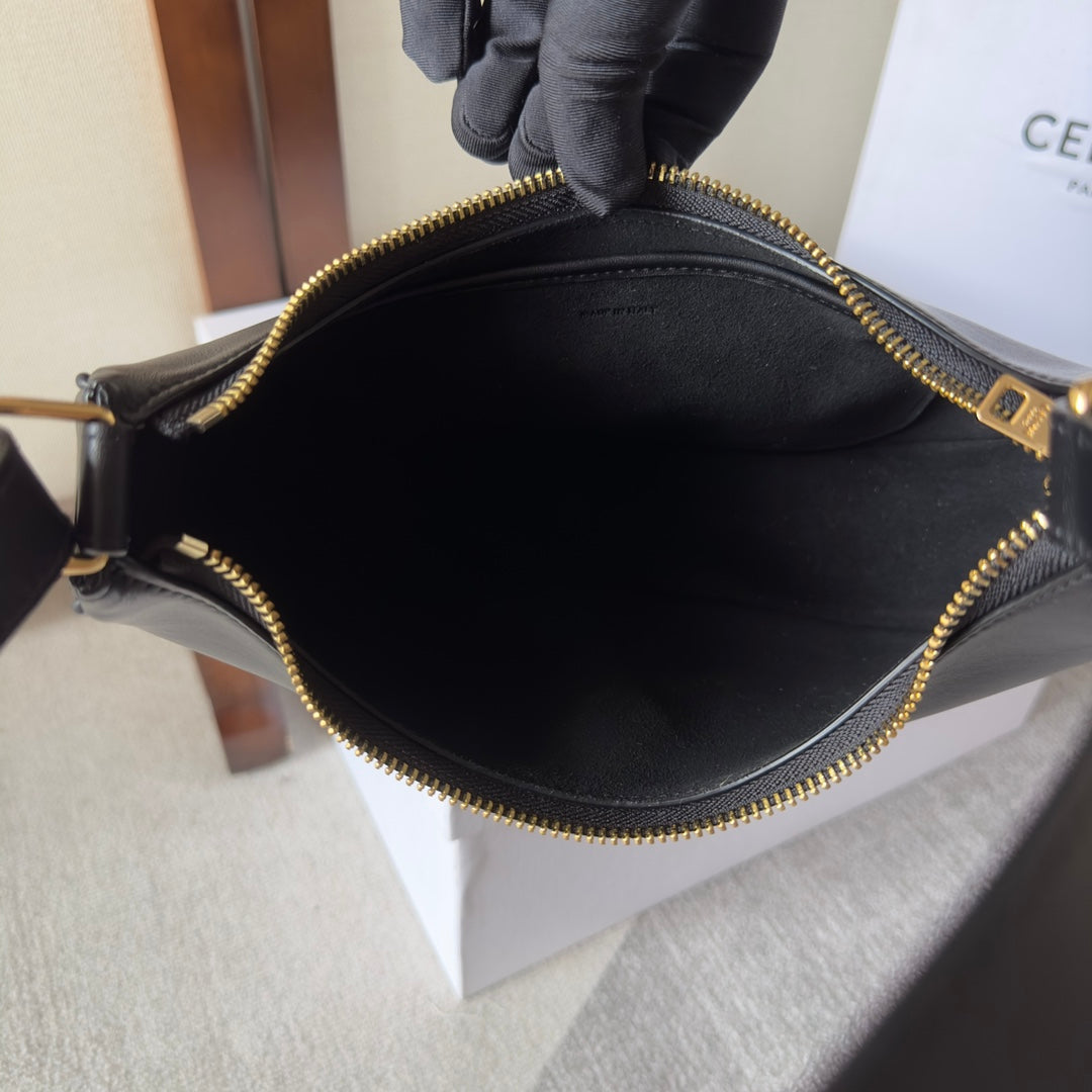 Celine Celine Ava Bag 23cm Triomphe Canvas Brown Calfskin