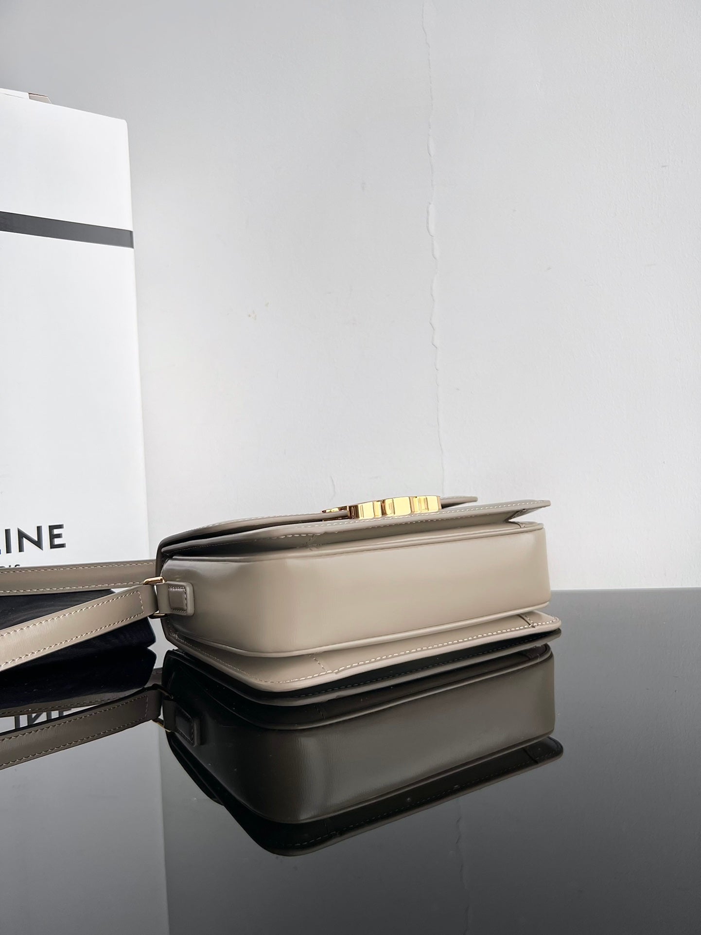 Celine TRIPHOME TEEN 22 PEBBLE GREY COWHIDE