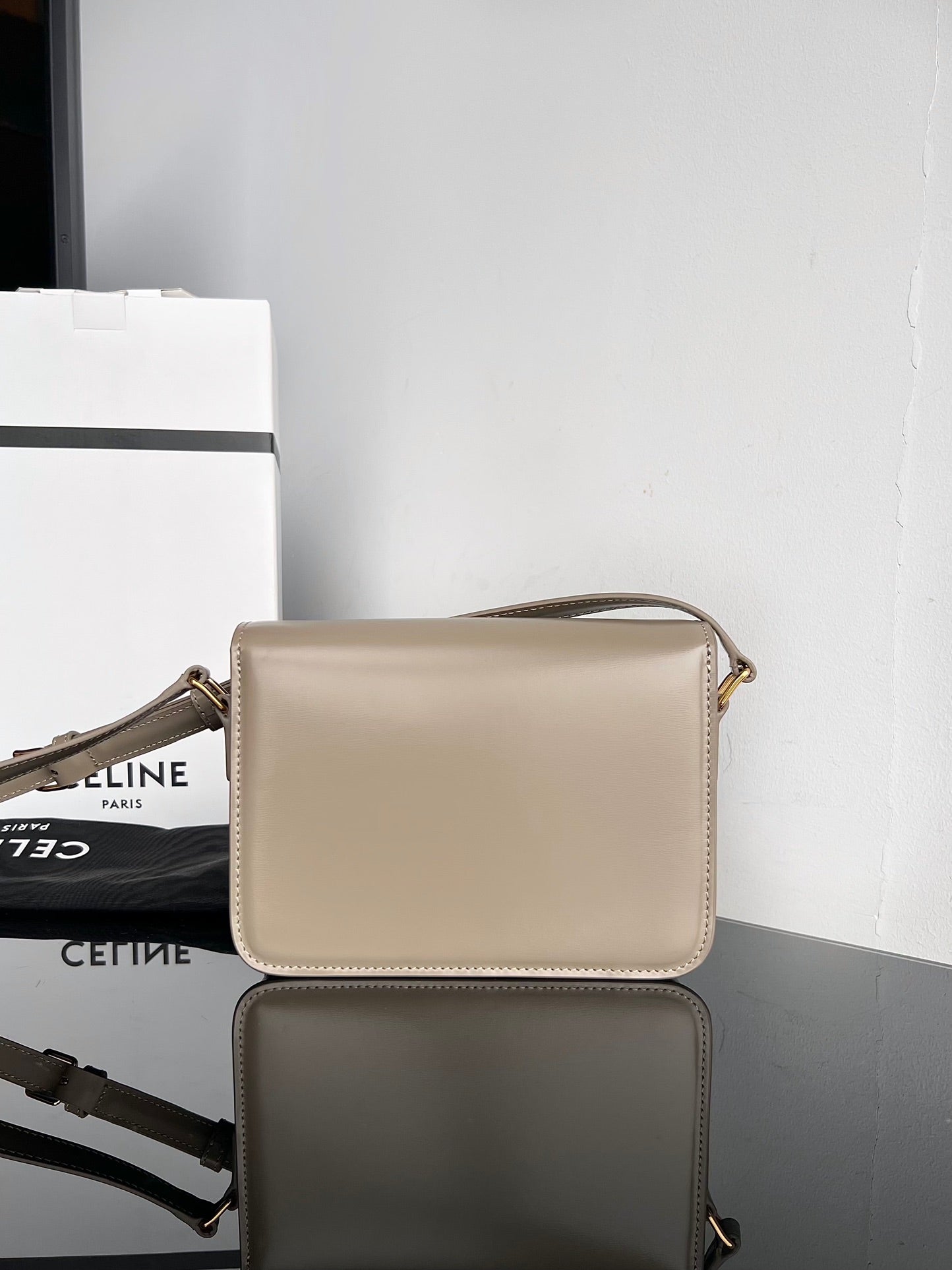 Celine TRIPHOME TEEN 22 PEBBLE GREY COWHIDE
