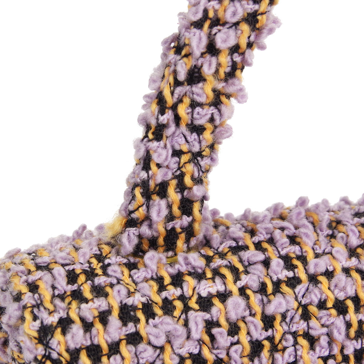 Chanel * Classic Single Flap Medium Handbag Purple Tweed