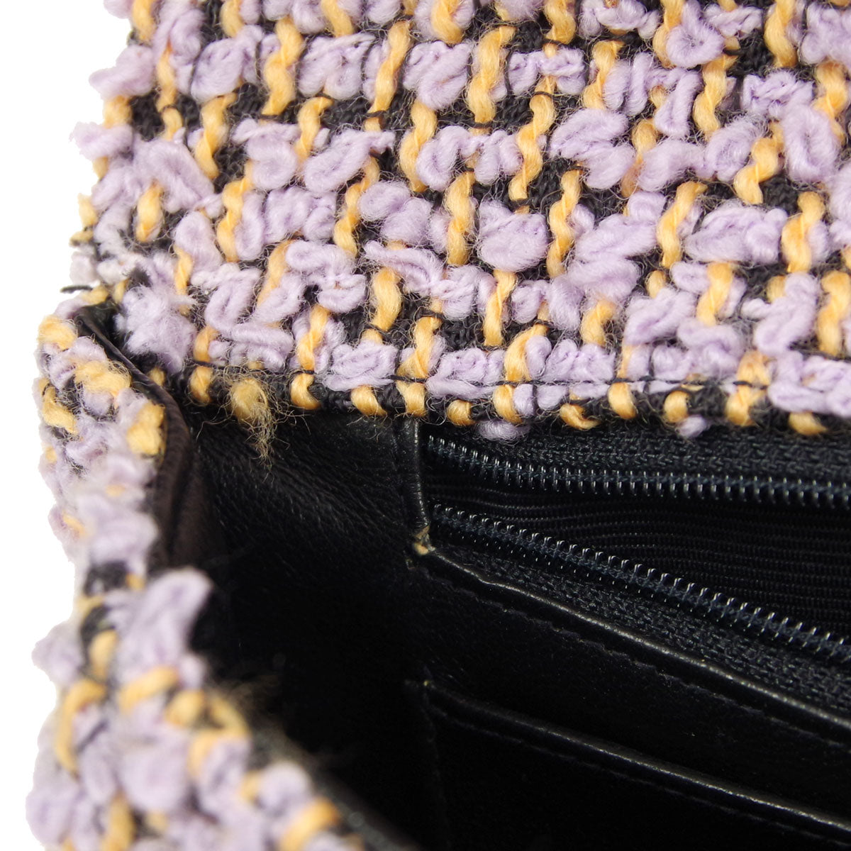 Chanel * Classic Single Flap Medium Handbag Purple Tweed