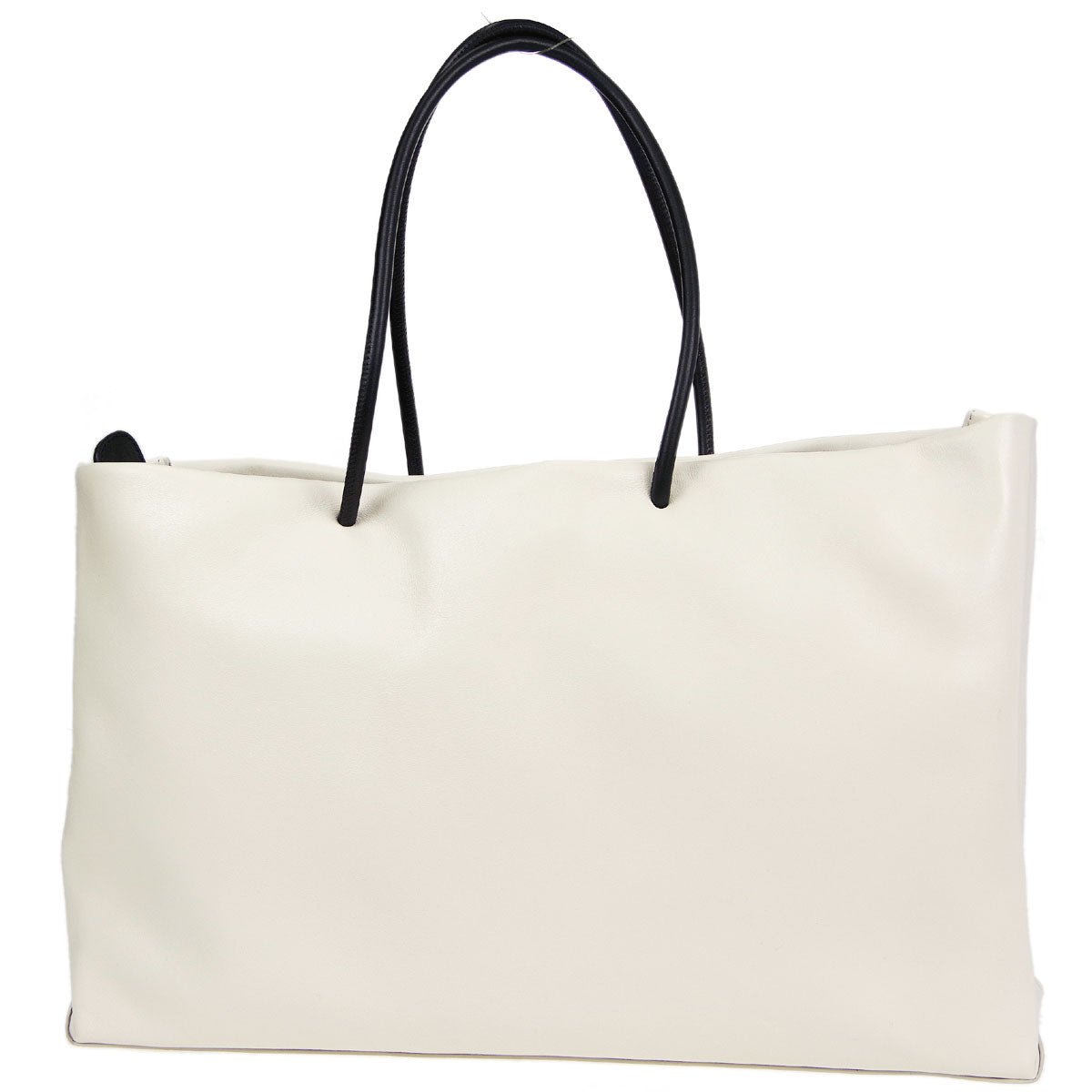 Chanel * 2008-2009 Essential Tote Bag 40 White Calfskin