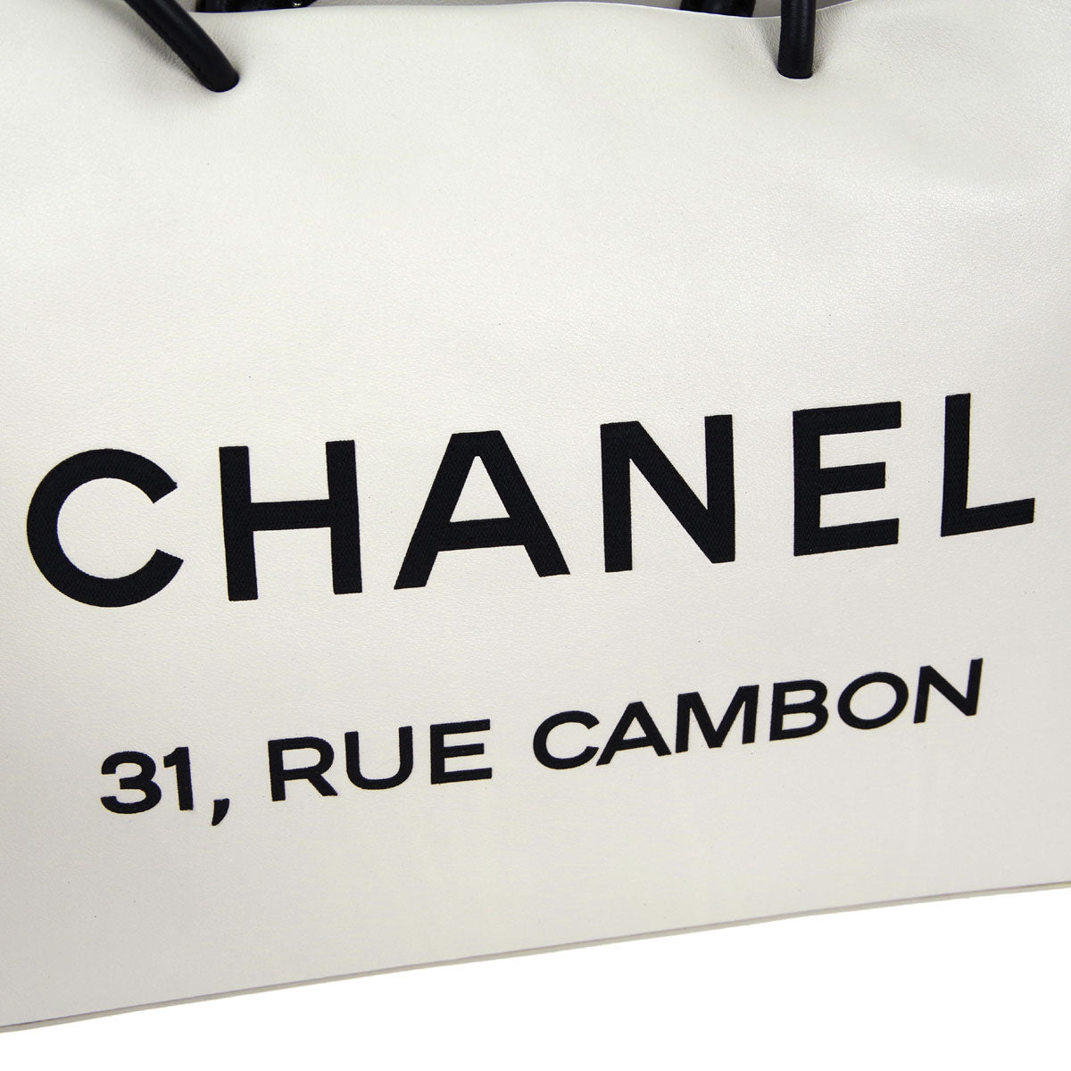 Chanel * 2008-2009 Essential Tote Bag 40 White Calfskin