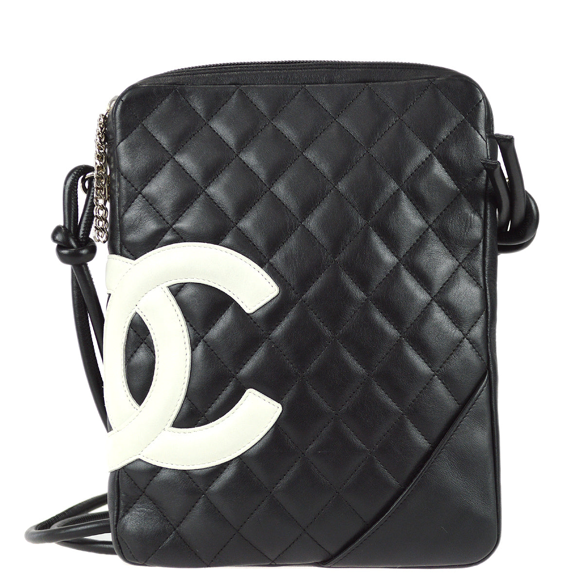 Chanel Cambon Ligne Shoulder Bag Black Calfskin