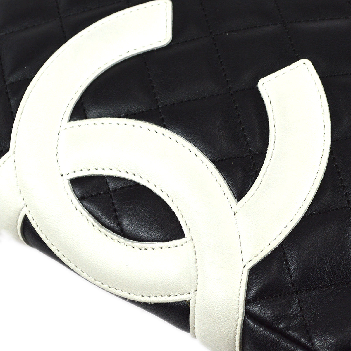 Chanel Cambon Ligne Shoulder Bag Black Calfskin