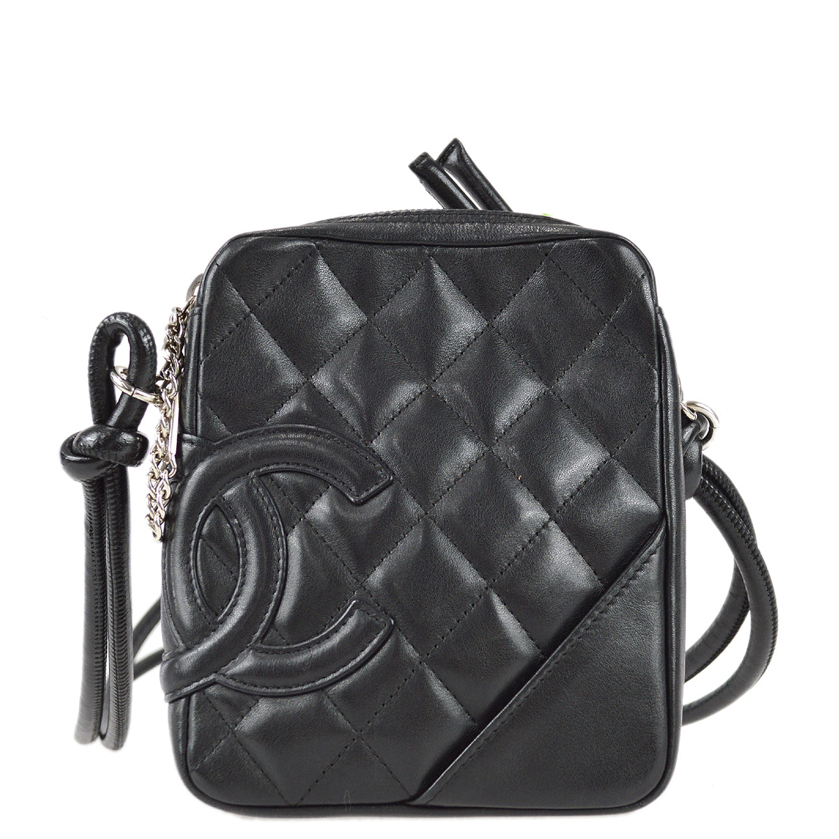 Chanel Cambon Ligne Shoulder Bag Black Calfskin