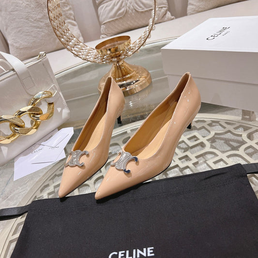 Celine HIGH-HEELS 5 CM IN SEPIA TAN CALFSKIN