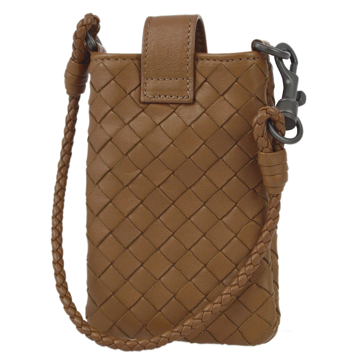 Bottega Veneta Brown Intrecciato Phone Case
