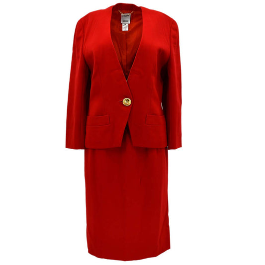 Celine single-breasted wool skirt suit  #40